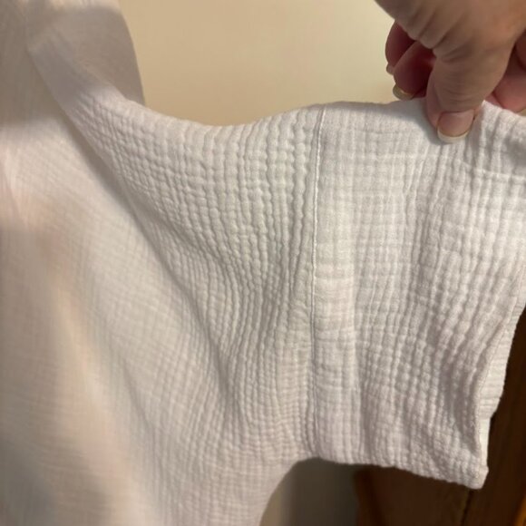 CYNTHIA ROWLEY WHITE 100% Cotton Top - 3X - Picture 5 of 12